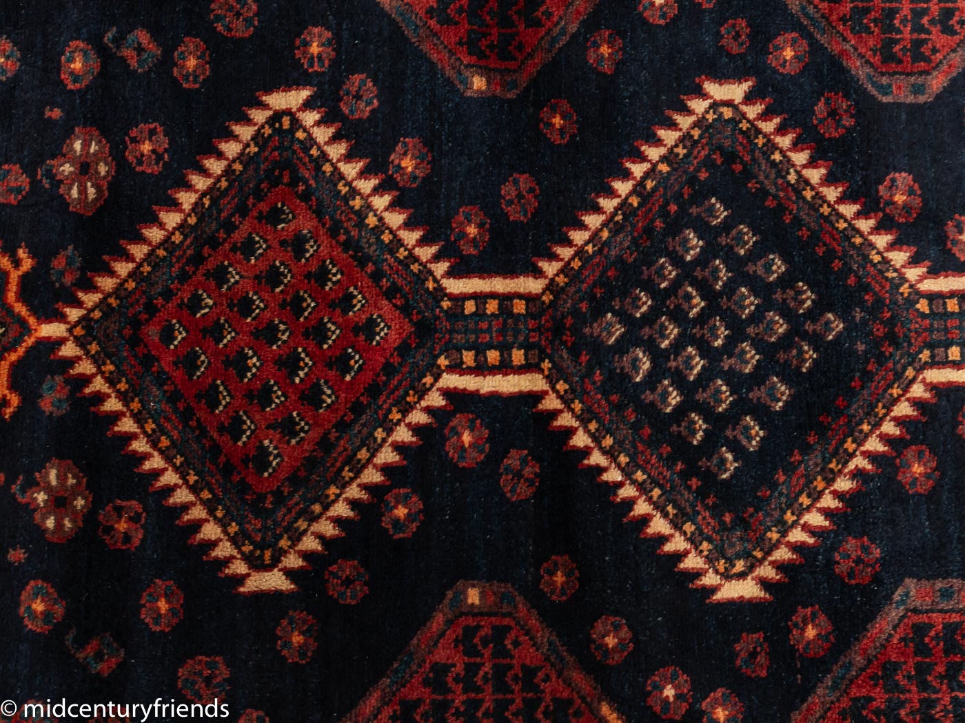 1960er Jahre Hamadan Teppich, 143 x 326