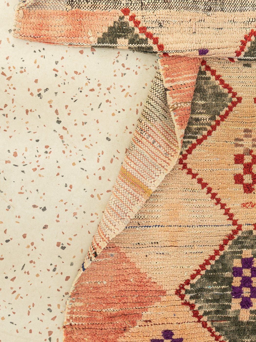 Vintage Boujad, Berber Teppich, 95 X 225