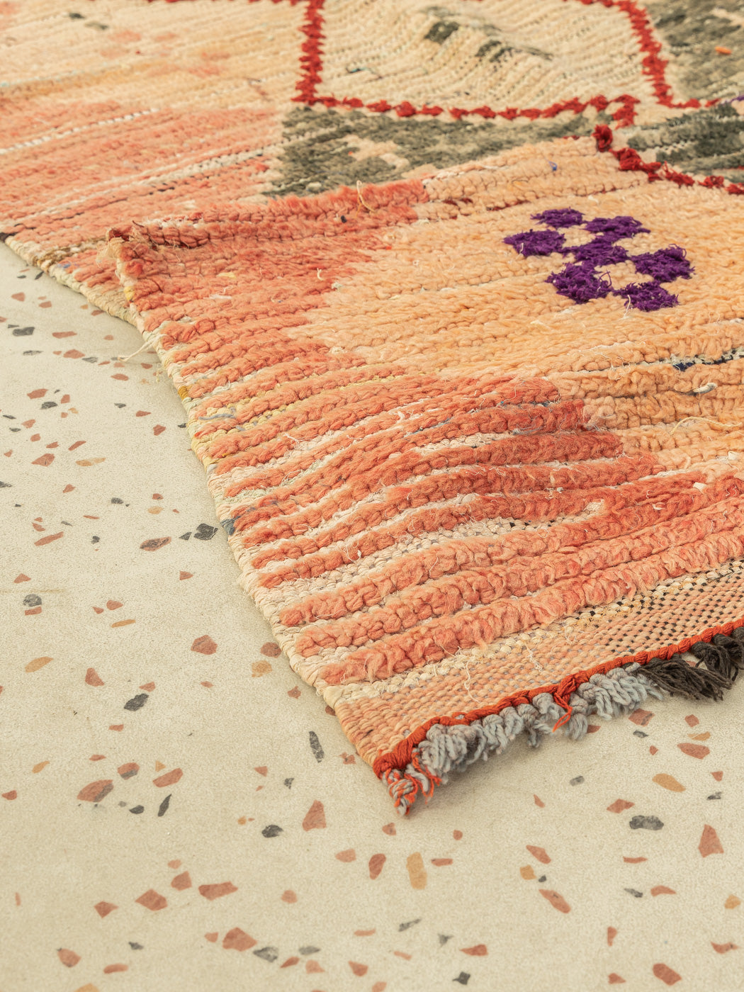 Vintage Boujad, Berber Teppich, 95 X 225