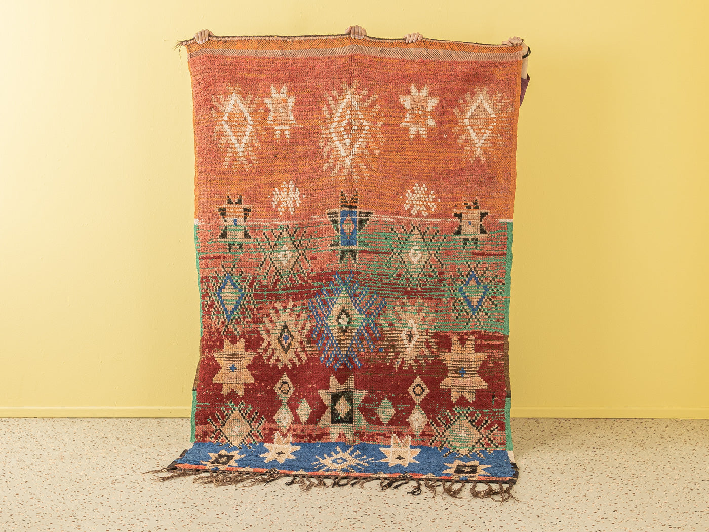 Vintage Boujad, Berber Teppich, 154 X 247