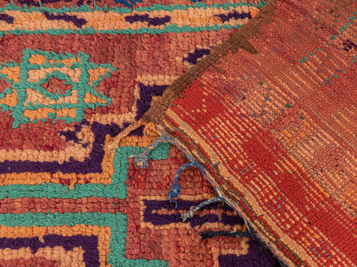 Vintage Rehamna, Berber Teppich, 95 X 260