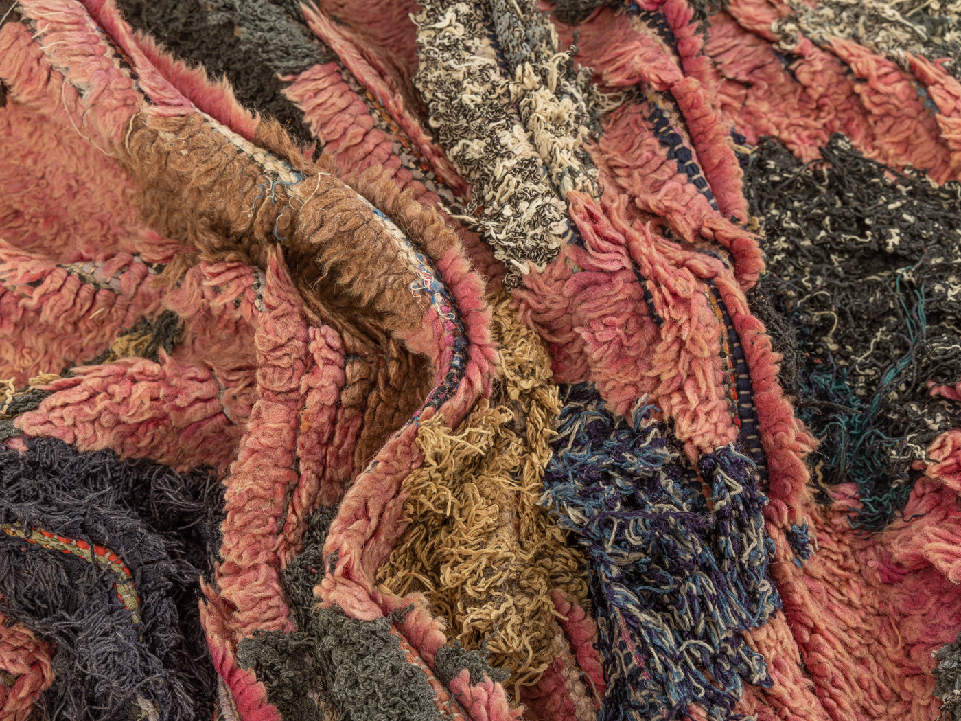 Vintage Boujad, Berber Teppich, 100 X 260
