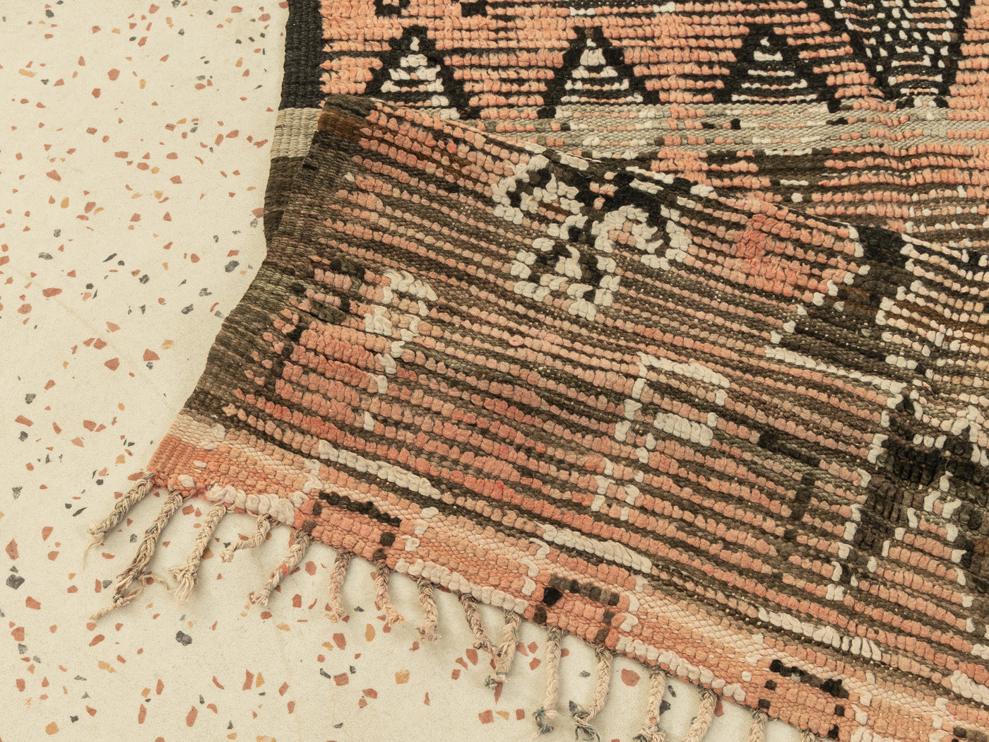 Vintage Boujad, Berber Teppich, 113 X 277
