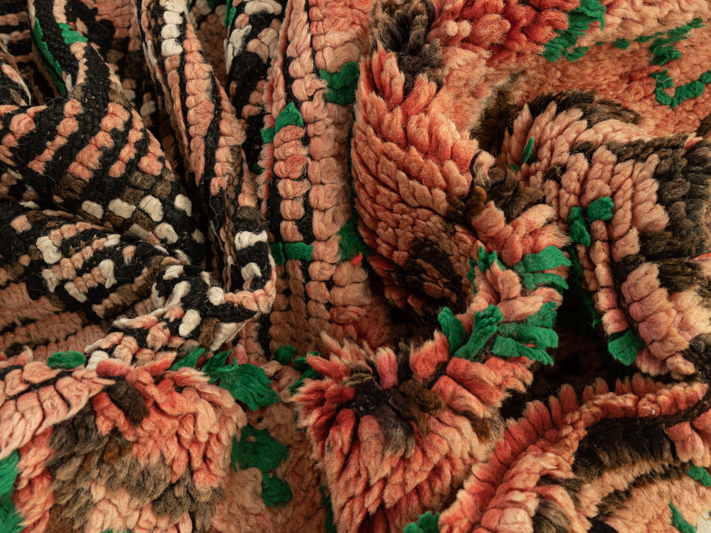 Vintage Boujad, Berber Teppich, 113 X 277