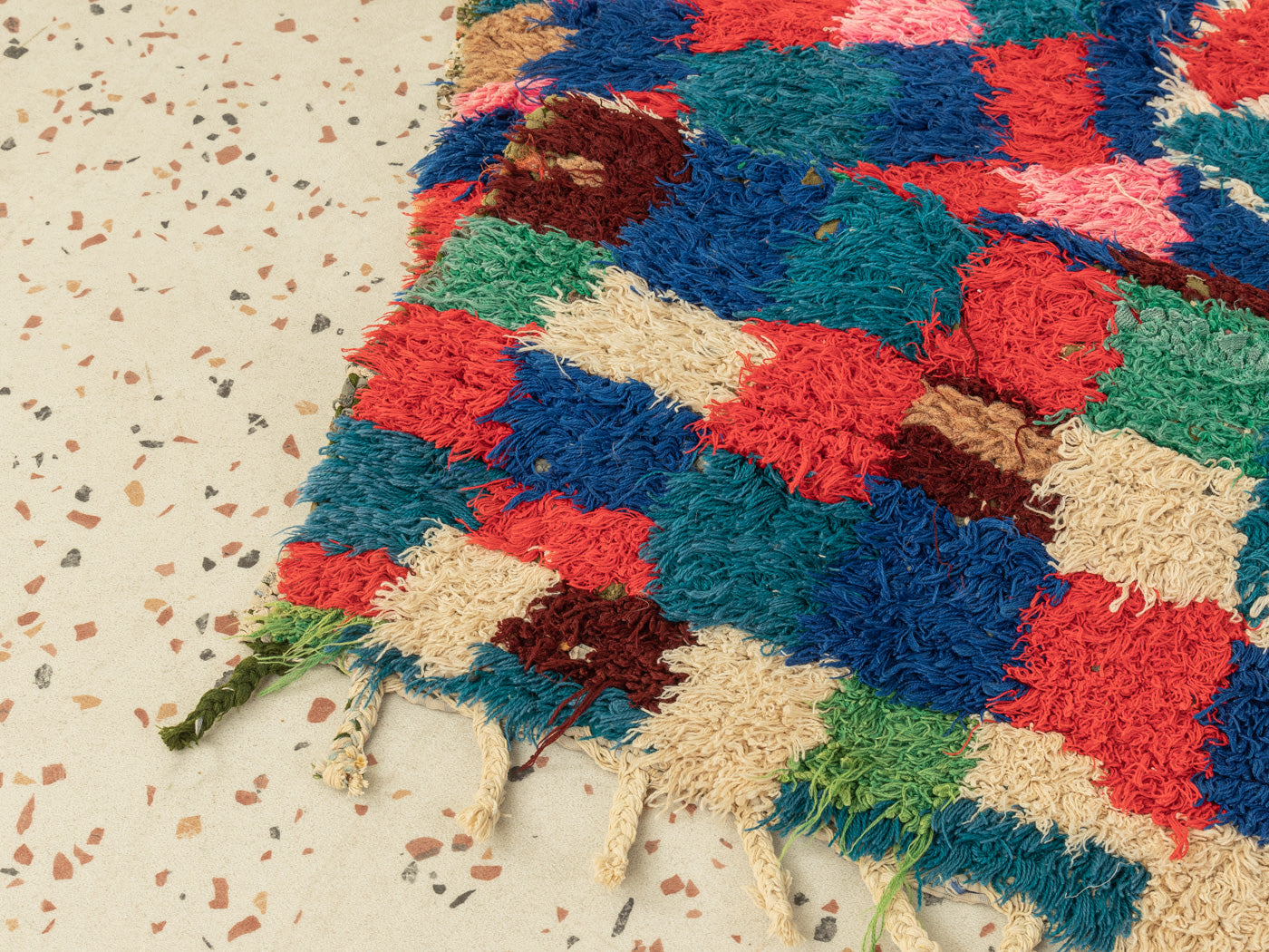 Vintage Boujad, Berber Teppich, 105 X 255