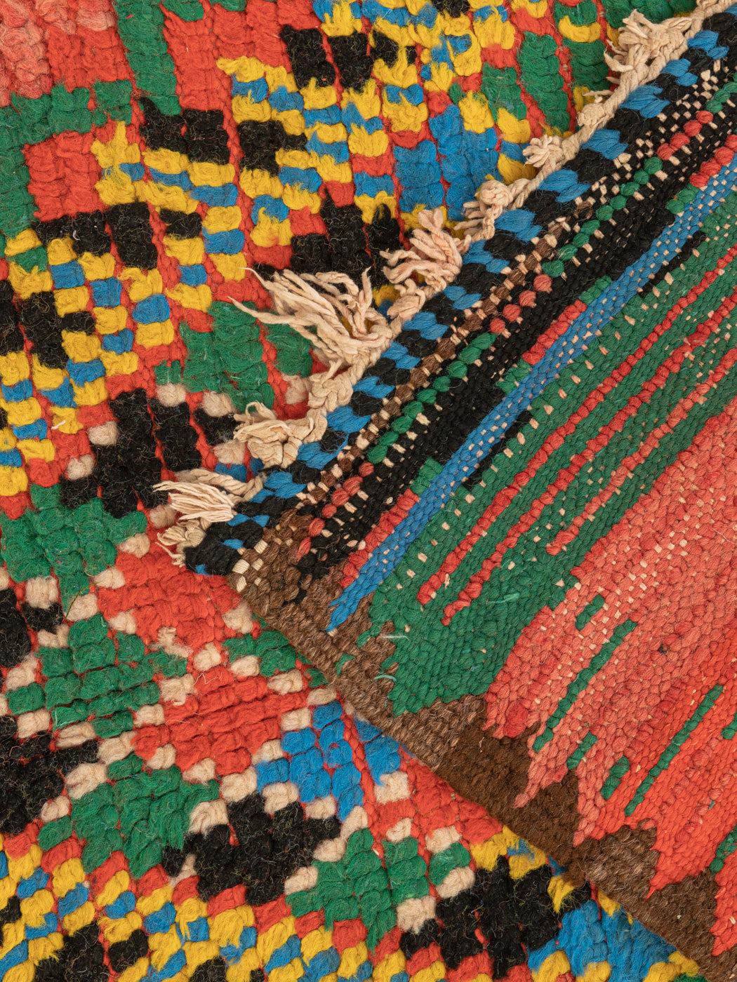 Vintage Boujad, Berber Teppich, 123 X 290