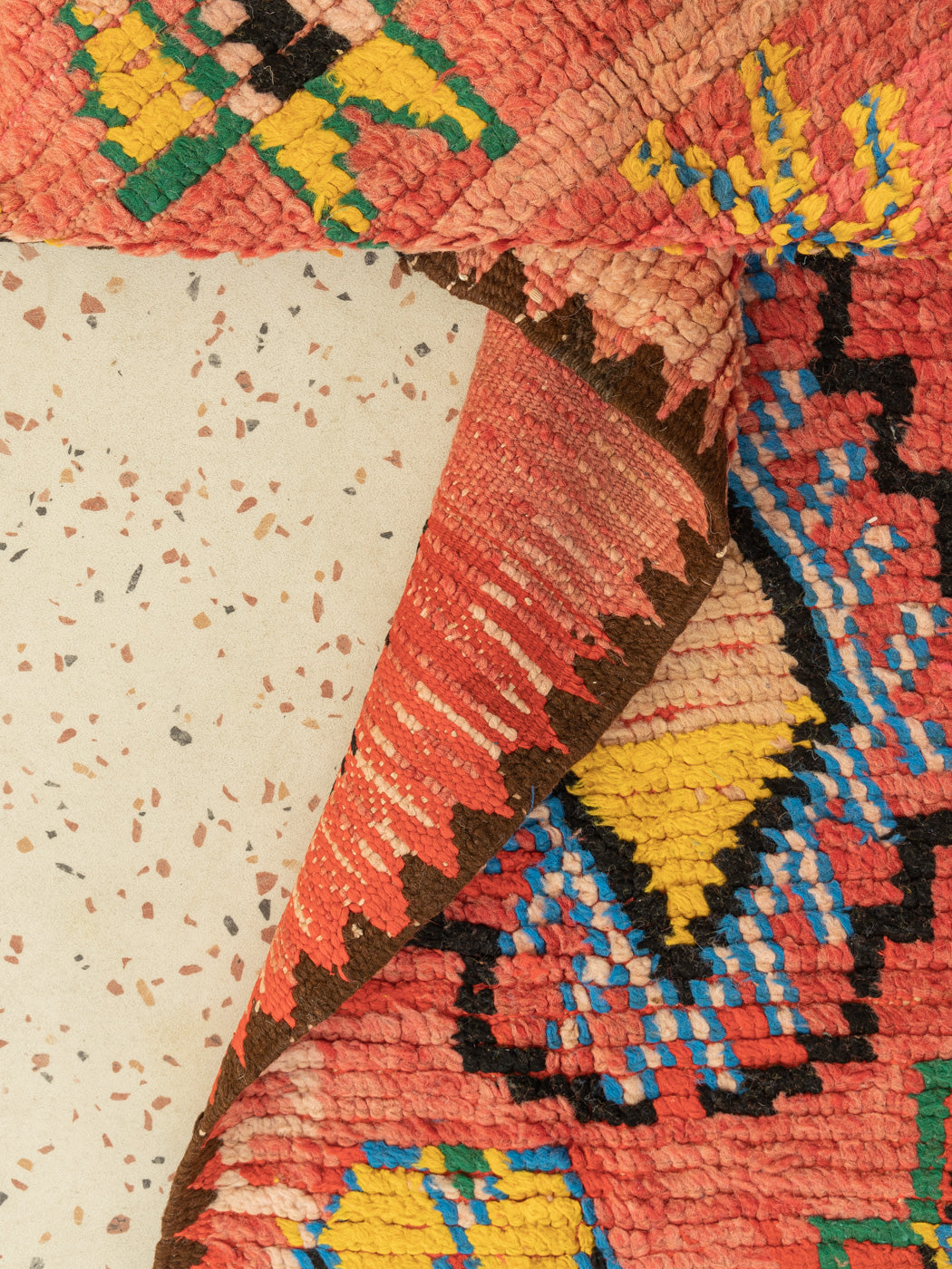 Vintage Boujad, Berber Teppich, 123 X 290