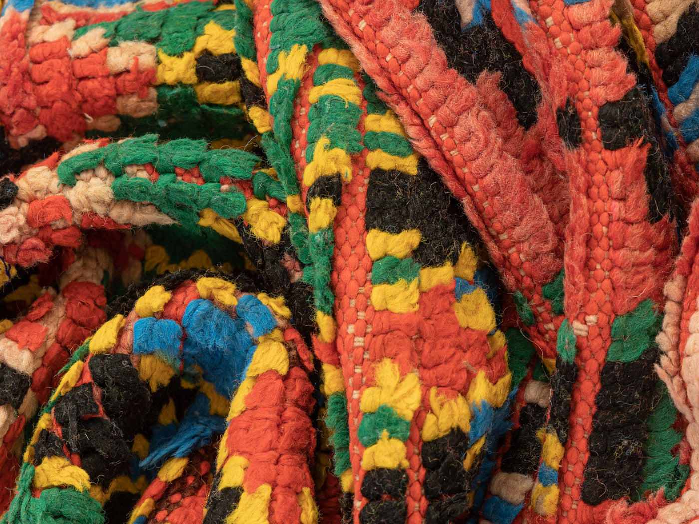 Vintage Boujad, Berber Teppich, 123 X 290