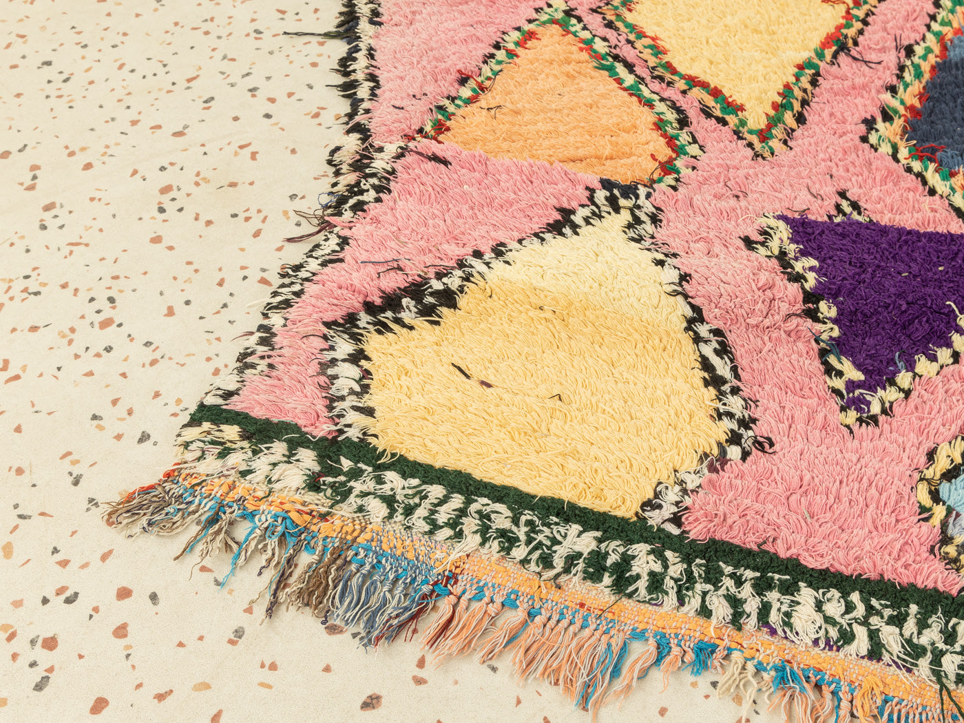 Vintage Boujad, Berber Teppich, 115 X 220