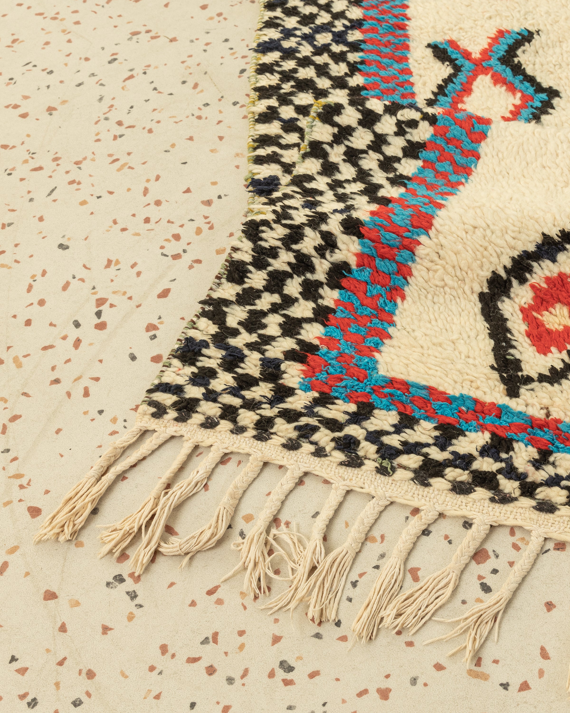 Vintage Azilal, Berber Teppich, 123 X 295