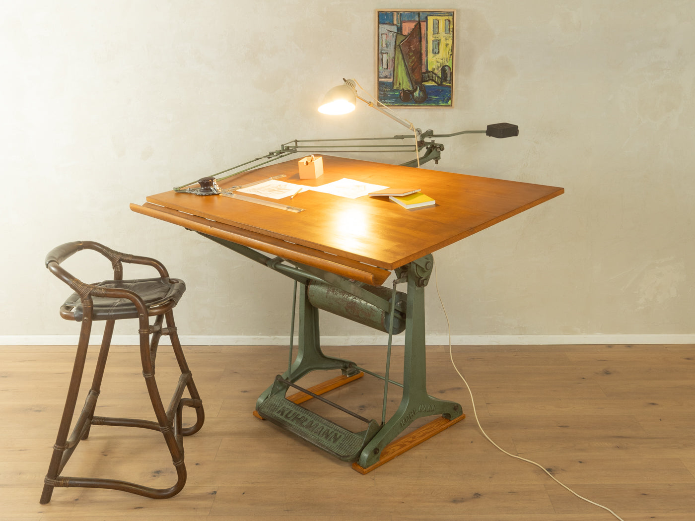 1950s drawing table, Franz Kuhlmann