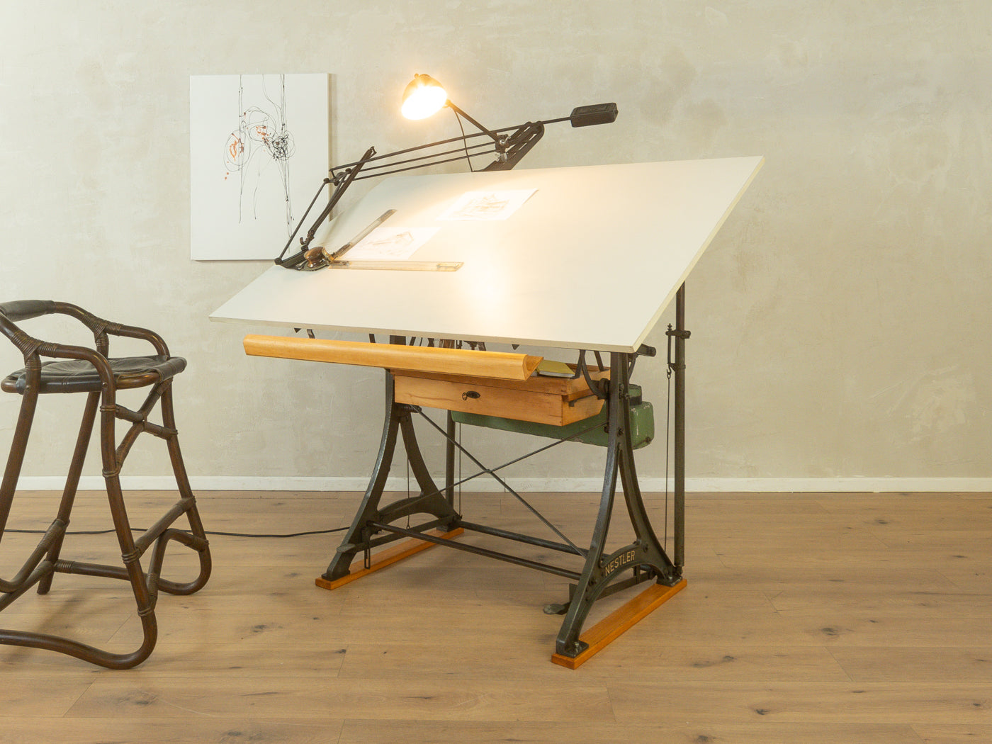 1950er Jahre Zeichentisch, Kuhlmann & Nestler