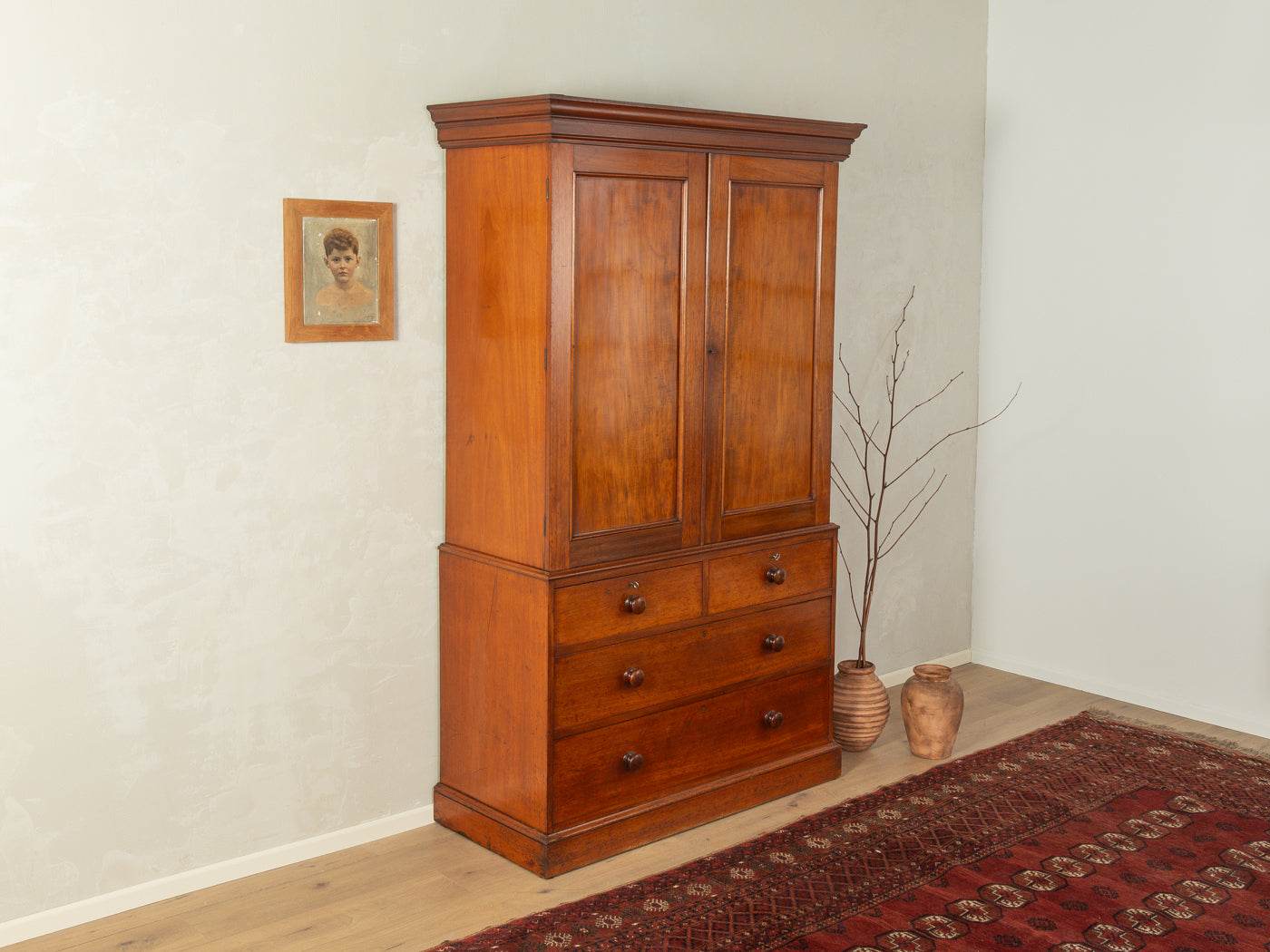 1840er Jahre Linen Press Wäscheschrank