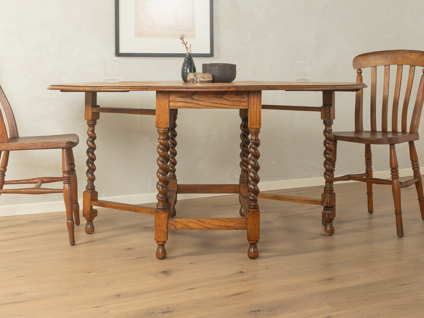 Viktorianischer Gateleg Esstisch, um 1890