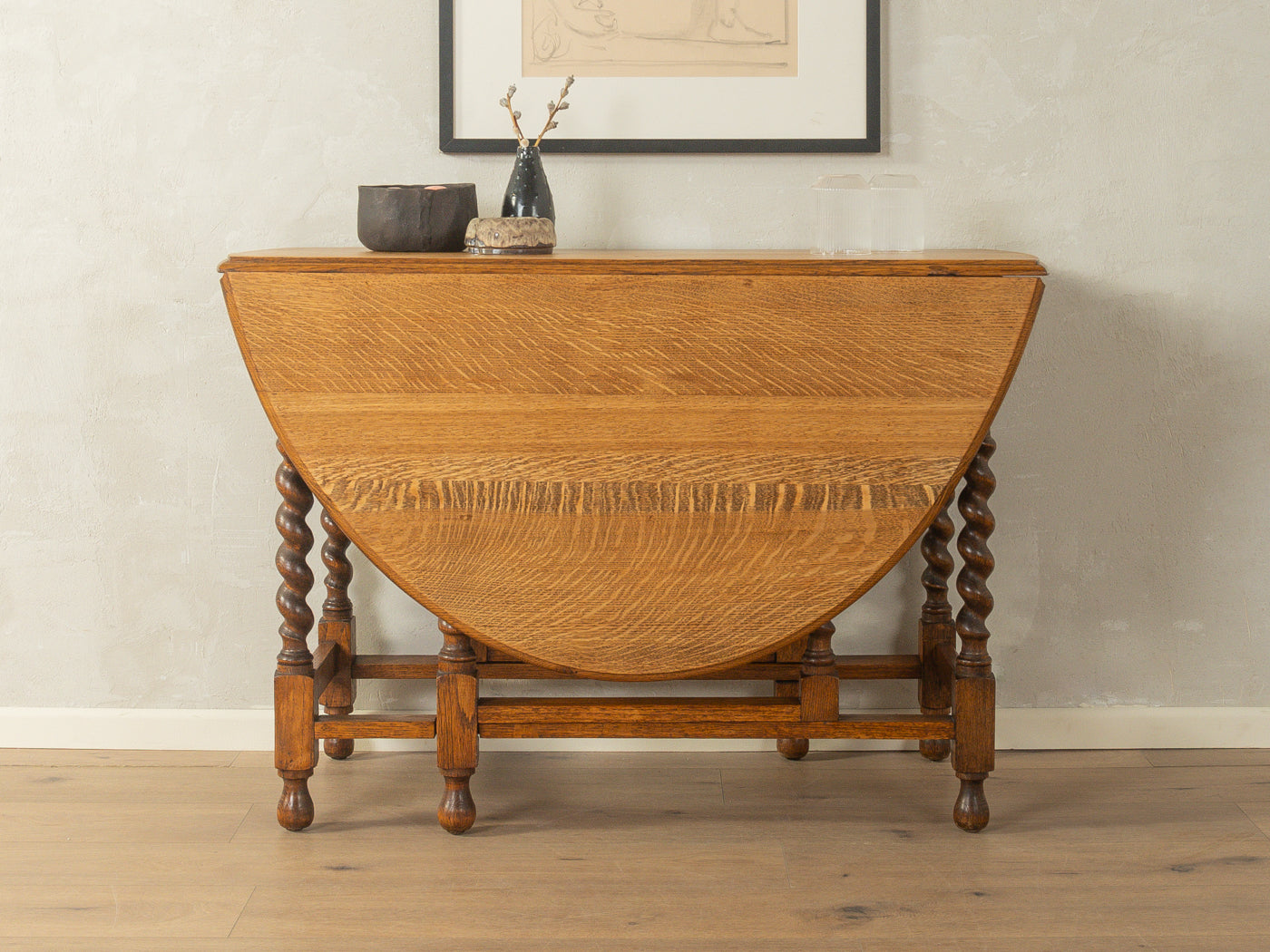 Viktorianischer Gateleg Esstisch, um 1890