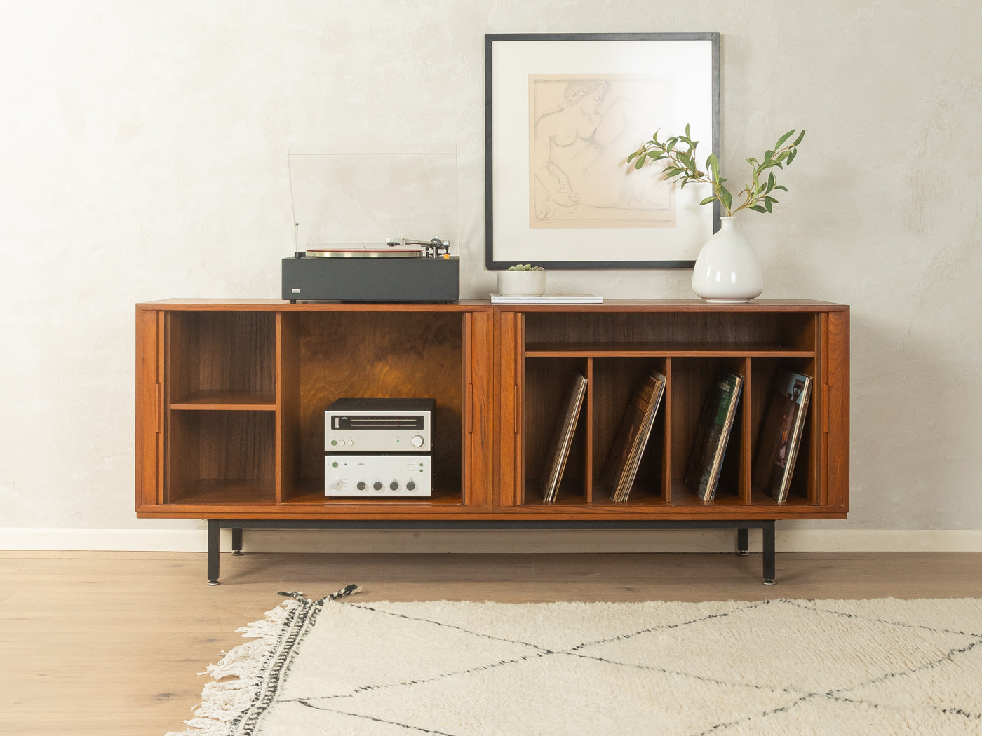 1960s Wall shelf, Kai Kristiansen, FM Møbler