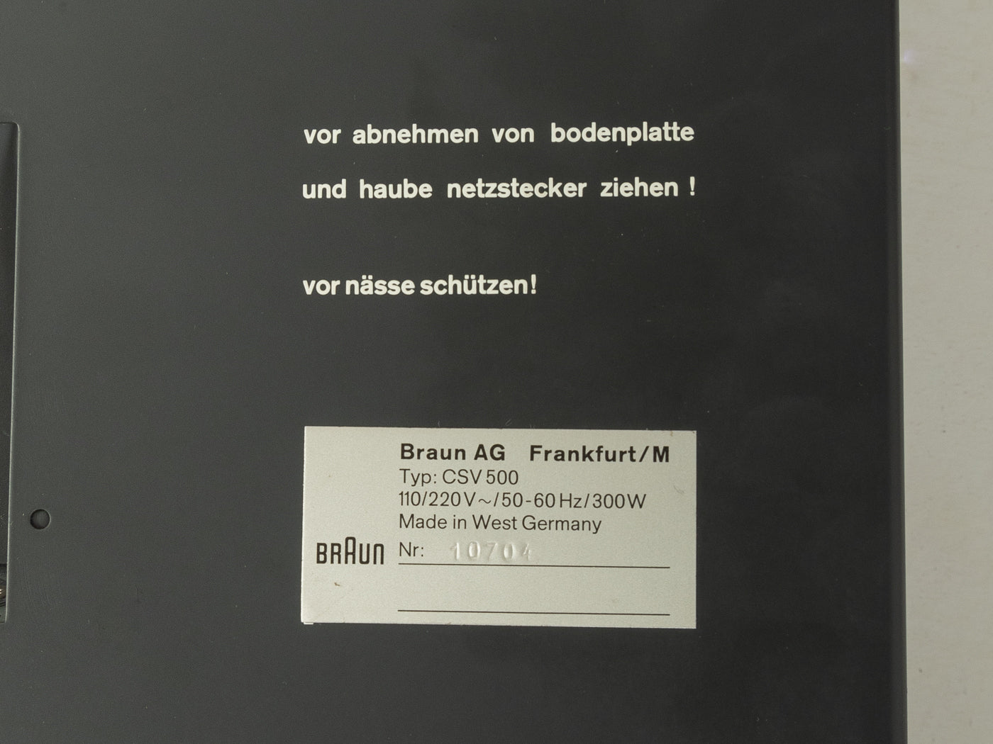 BRAUN Hi-Fi-System CSV 500 und PS 600