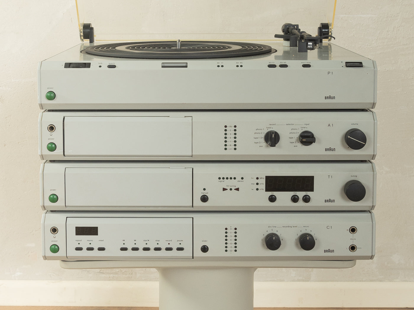 BRAUN "Atelier" Stereoanlagensystem, Dieter Rams