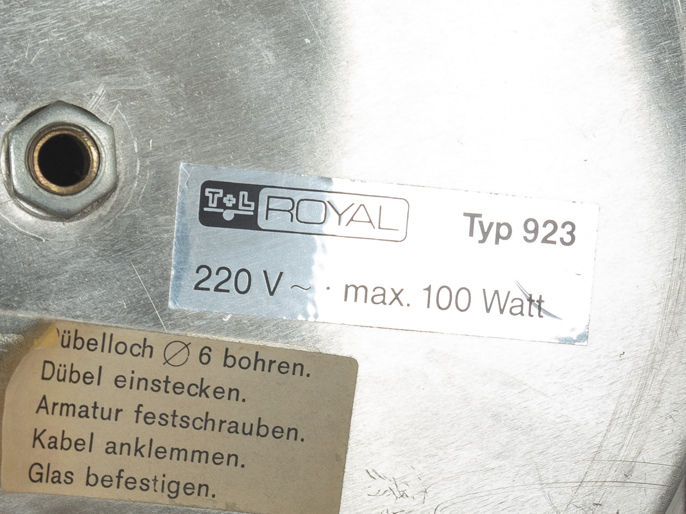 1970er Jahre Wandlampe, T+L Royal - Bild 2