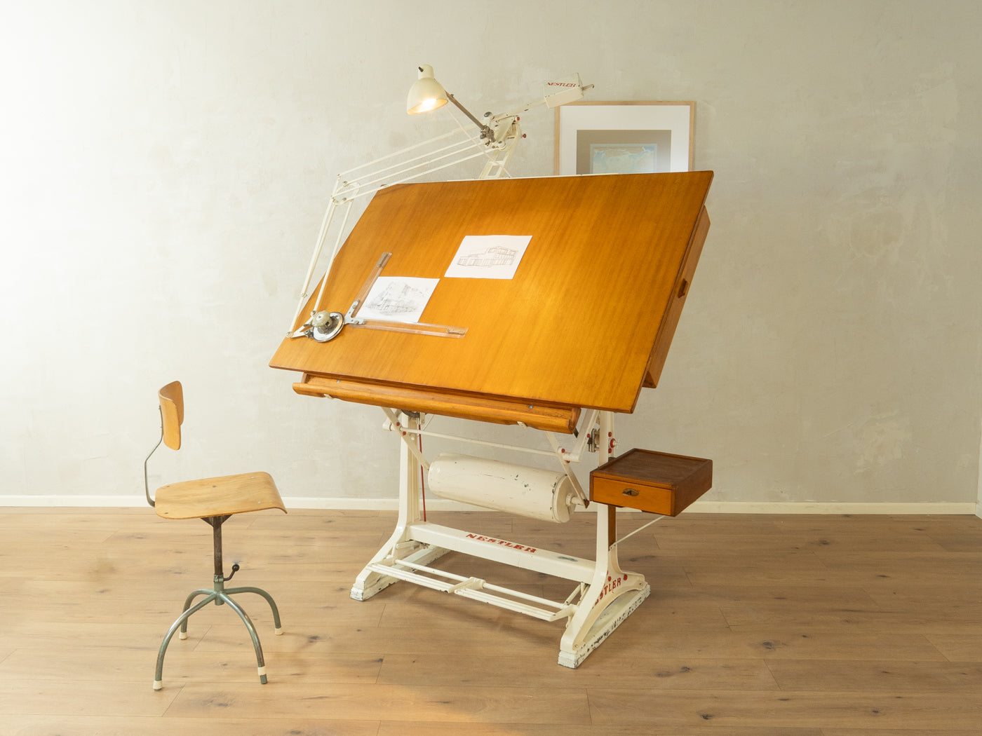 1950er Jahre Zeichentisch, Nestler