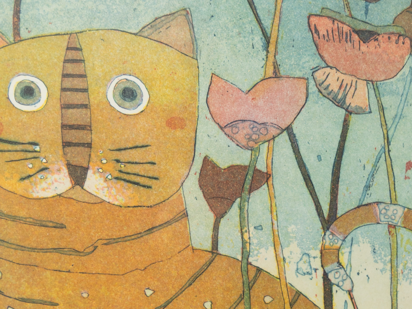 Farbradierung von Jutta Votteler, 33cm x 41cm - Bild 3