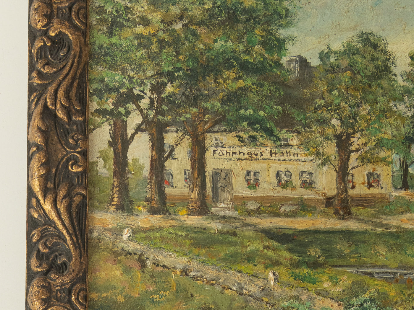 Ölgemälde, P. Fehlhauer, Landschaftsmalerei, 66cm x 55cm