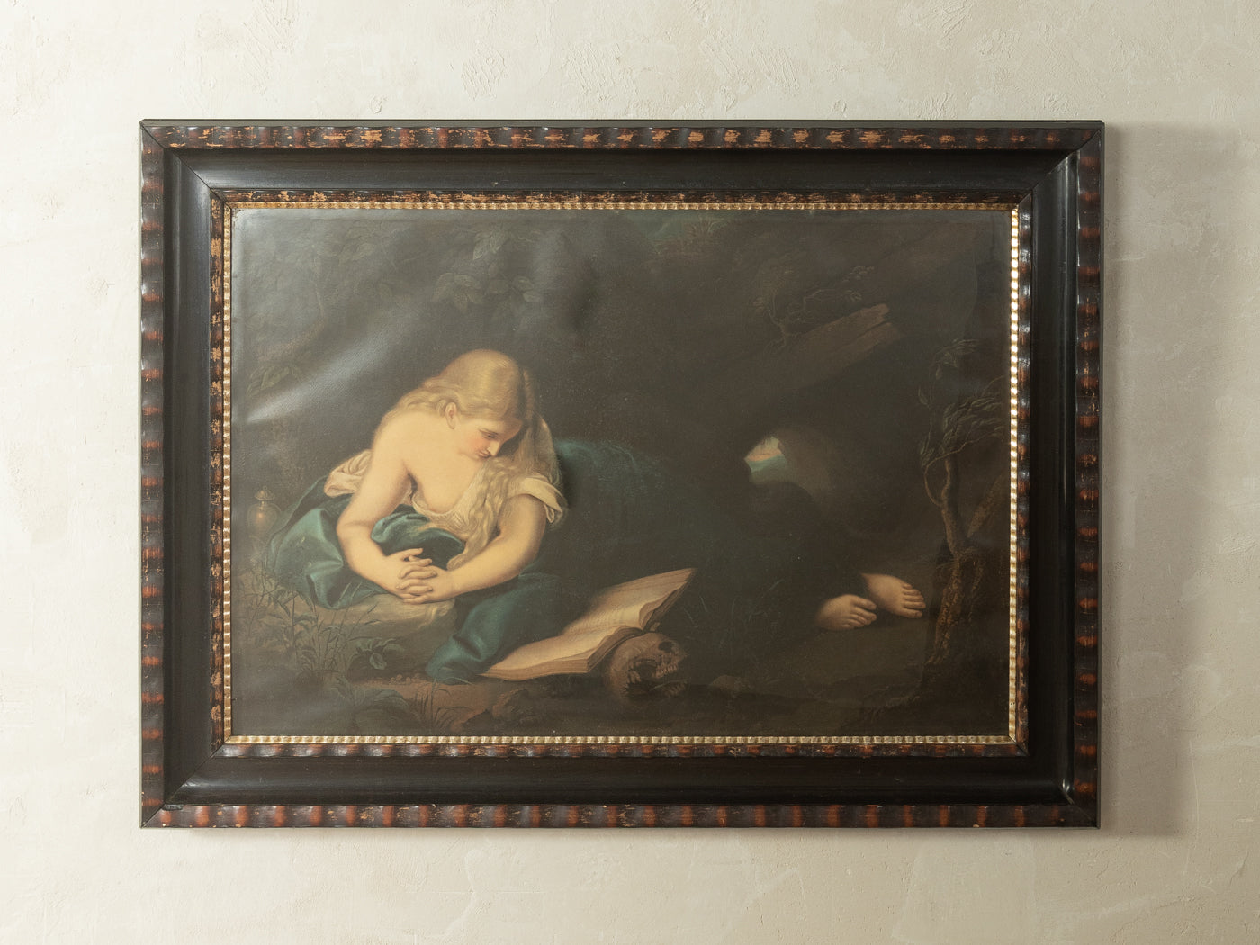Kunstdruck des Gemäldes "Büßende Maria Magdalena" von Pompeo Girolamo Batoni