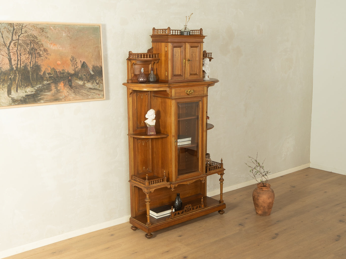 Antikes Gründerzeit Vertiko, um 1900