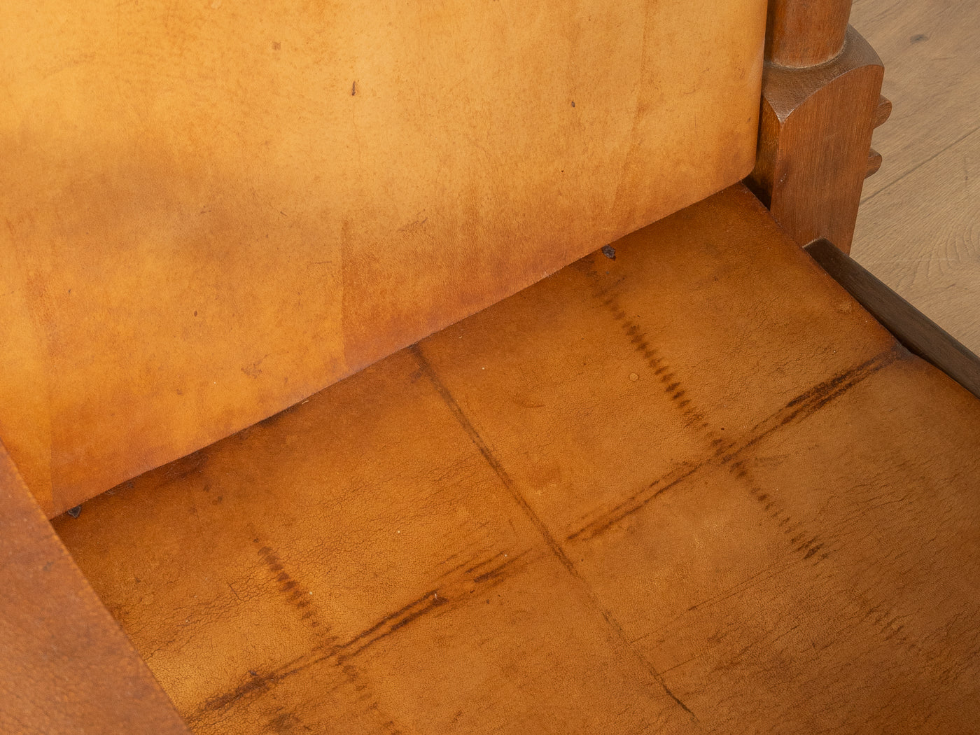 Brutalistischer Vintage Safari Sessel