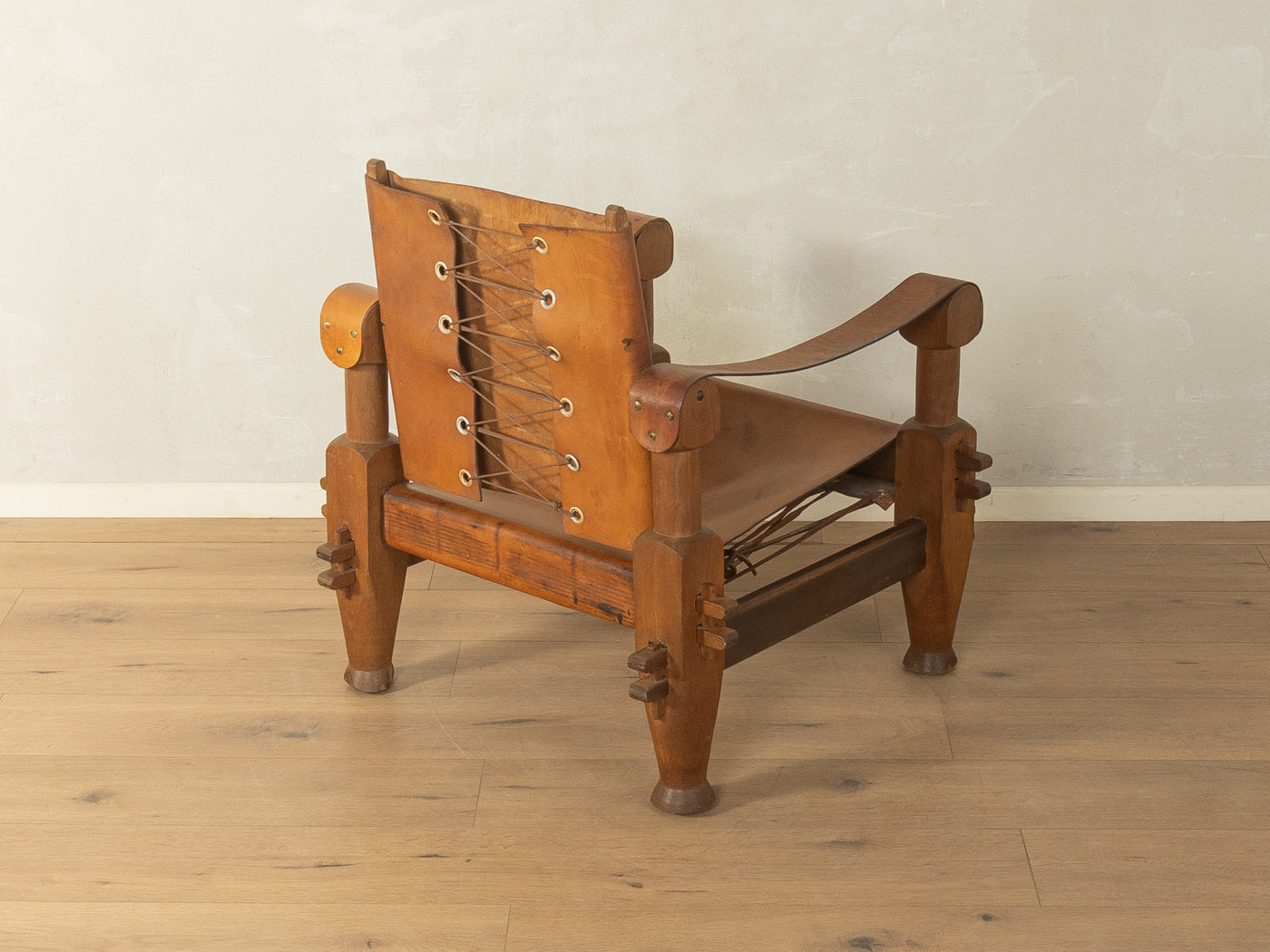 Brutalistischer Vintage Safari Sessel - Bild 3