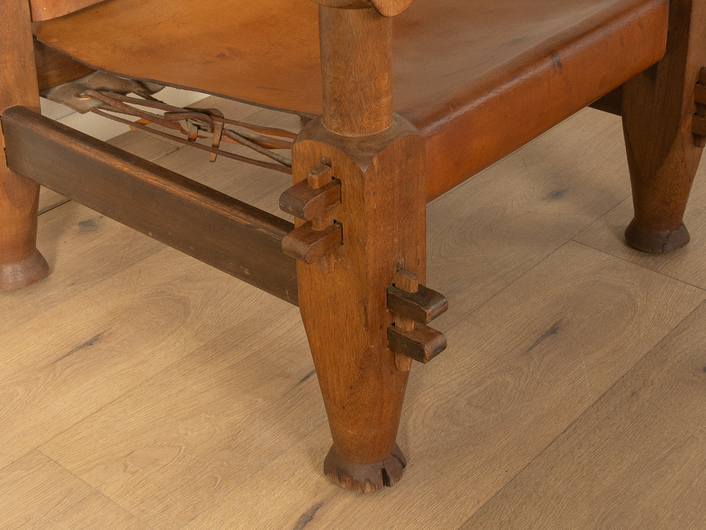 Brutalistischer Vintage Safari Sessel - Bild 8