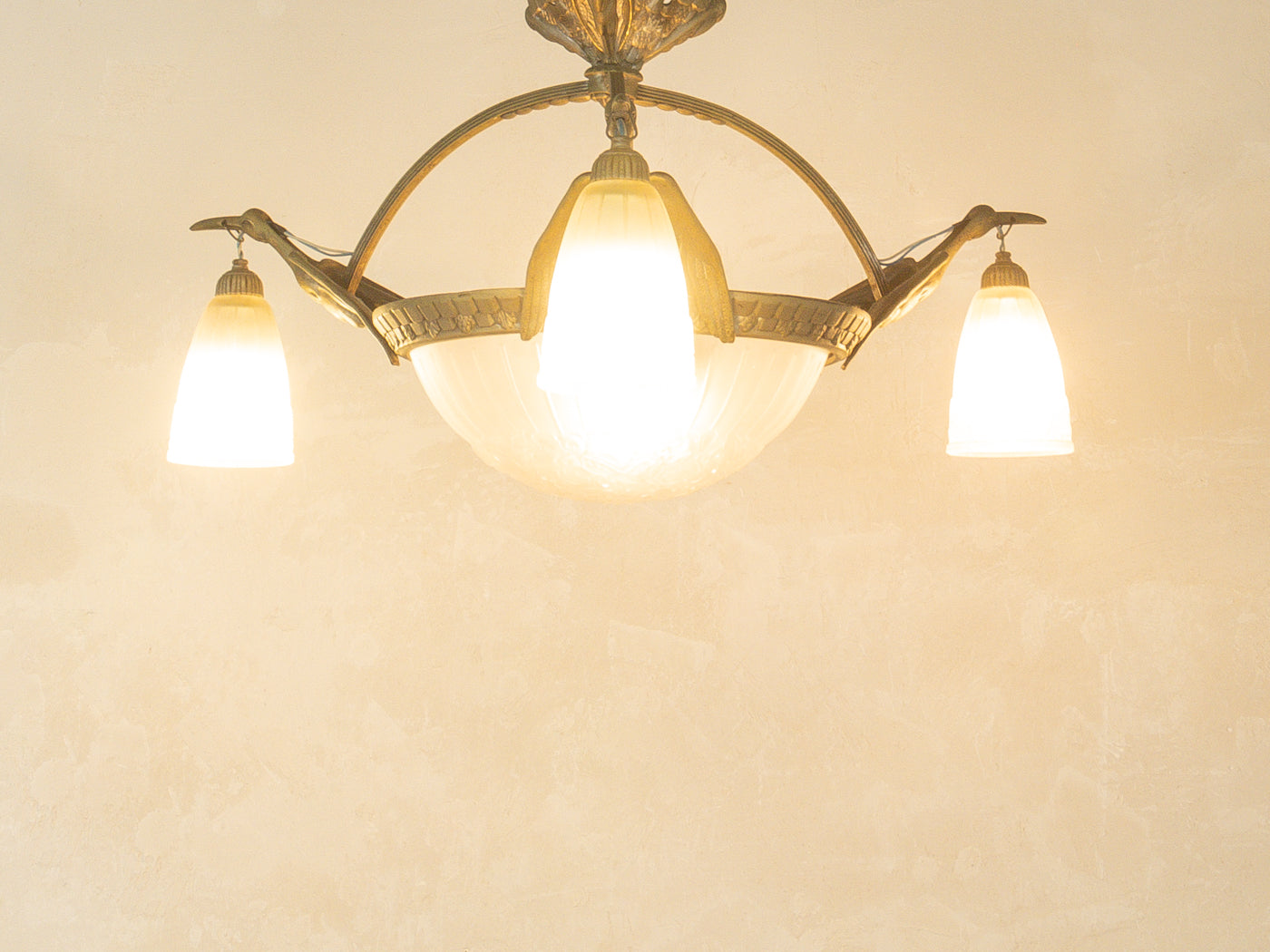 1920s Art Deco ceiling light