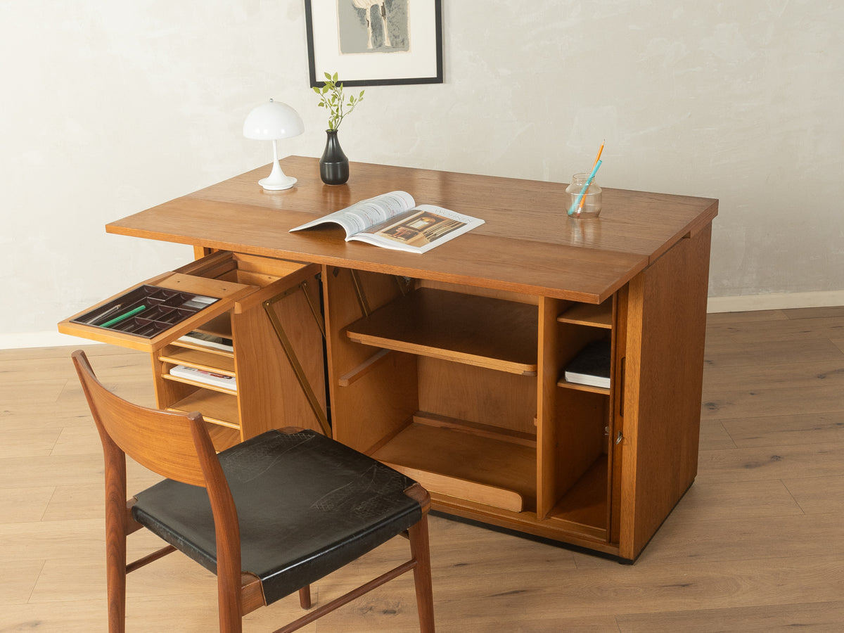 1960er Jahre Mid-Century Schreibtisch mit Funktion