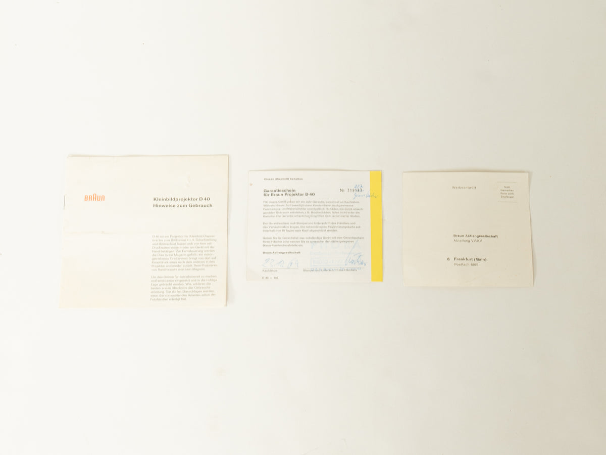 D40 Diaprojektor, Dieter Rams, Braun - Bild 24