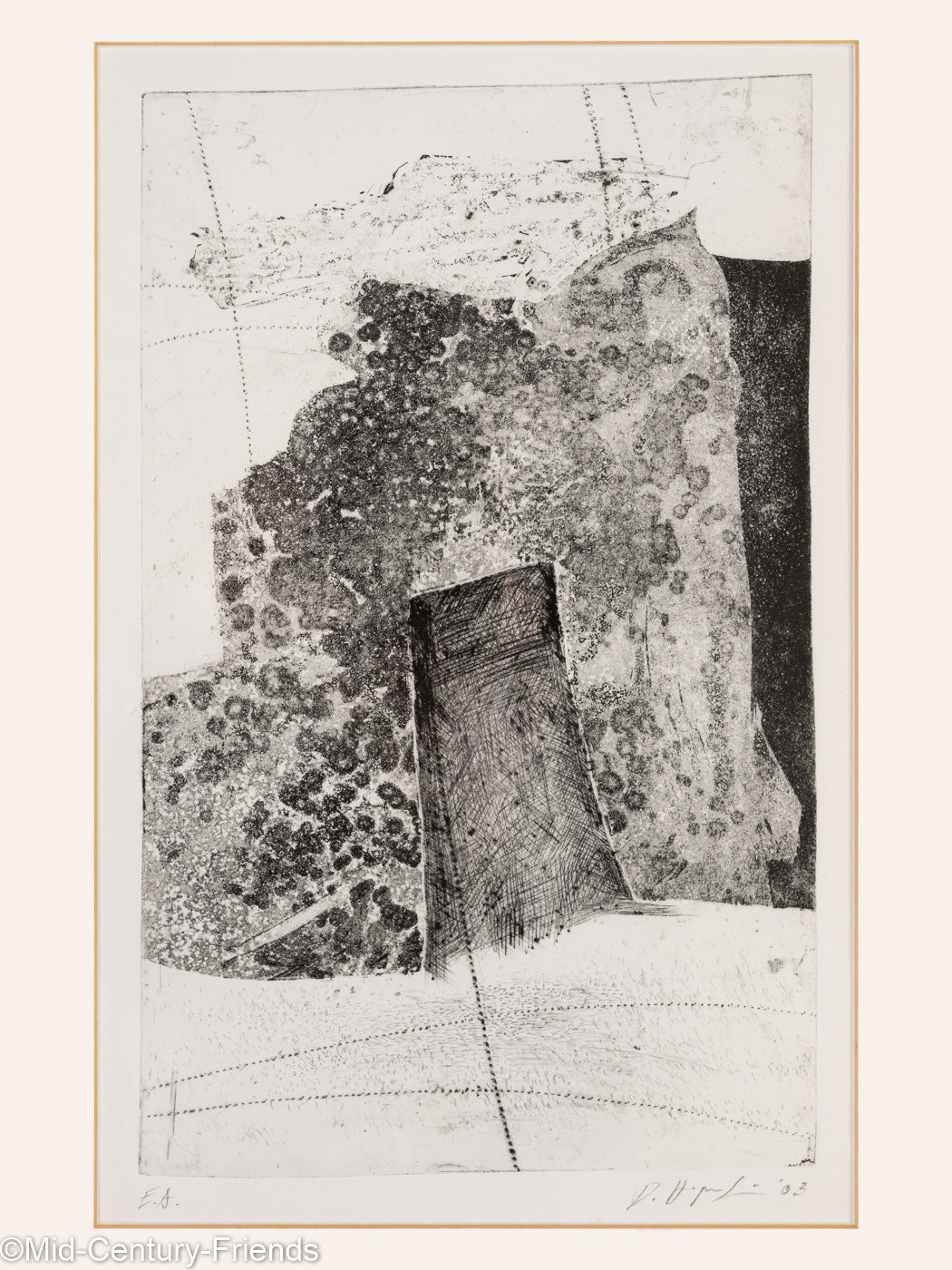 Fragmente, S/W Radierung (Set), 31 x 41 cm
