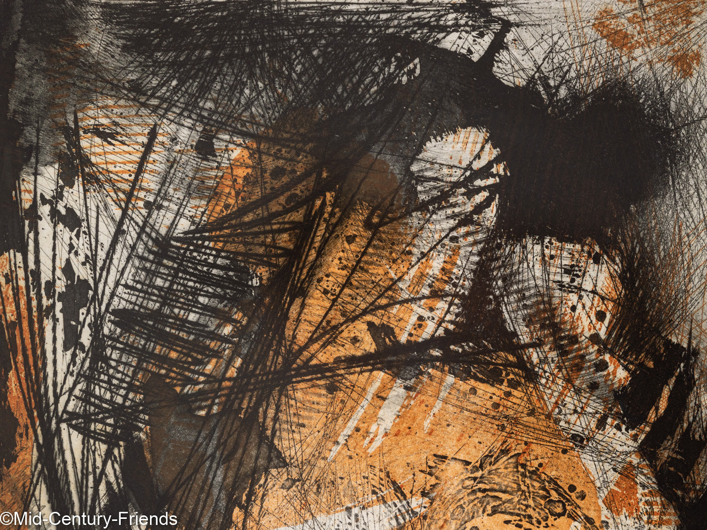 Heartbeat, Radierung auf dickem Papier, 75 x 93 cm