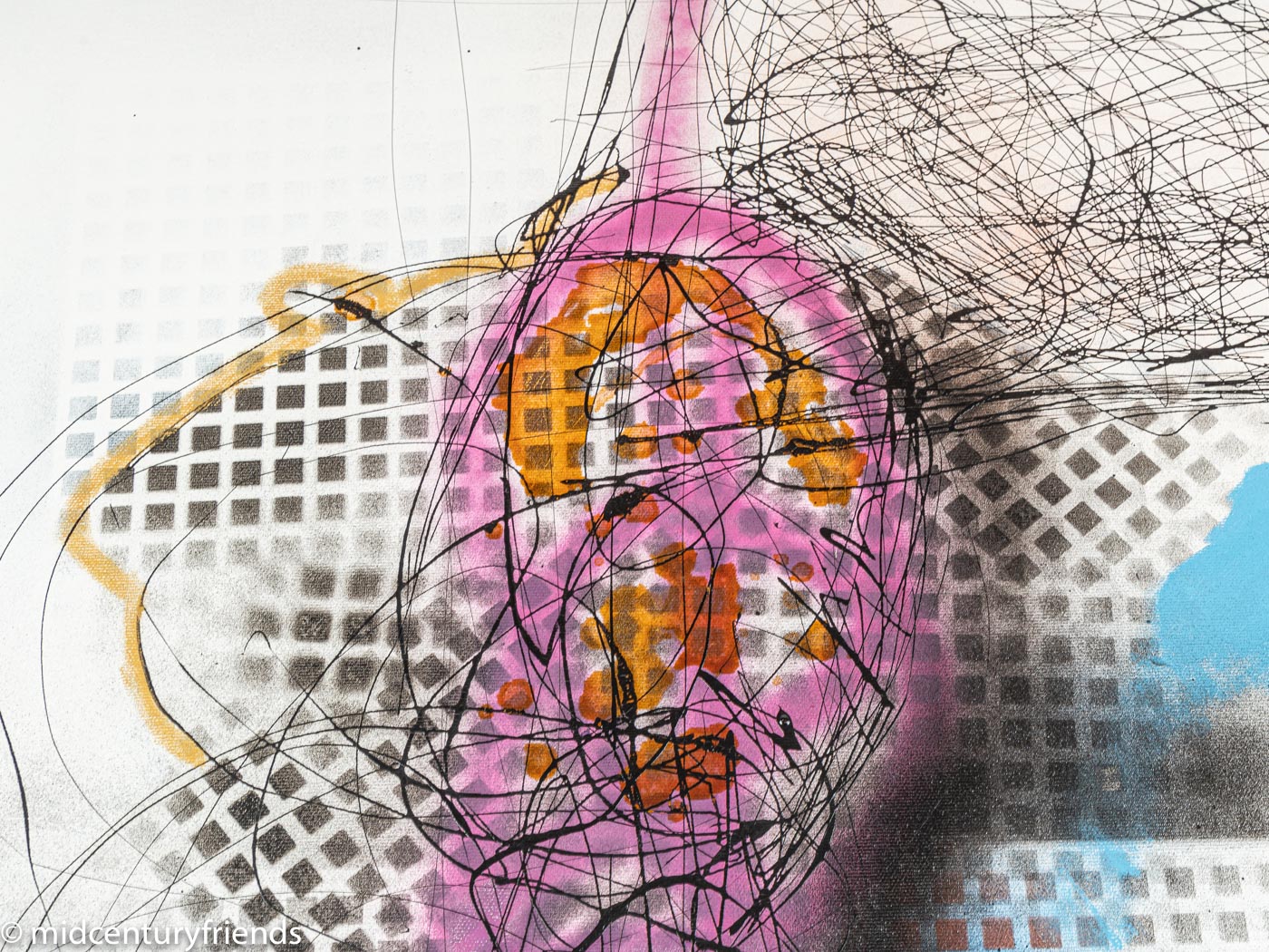Was geht?, Mischtechnik auf Leinwand, 60 x 90 cm