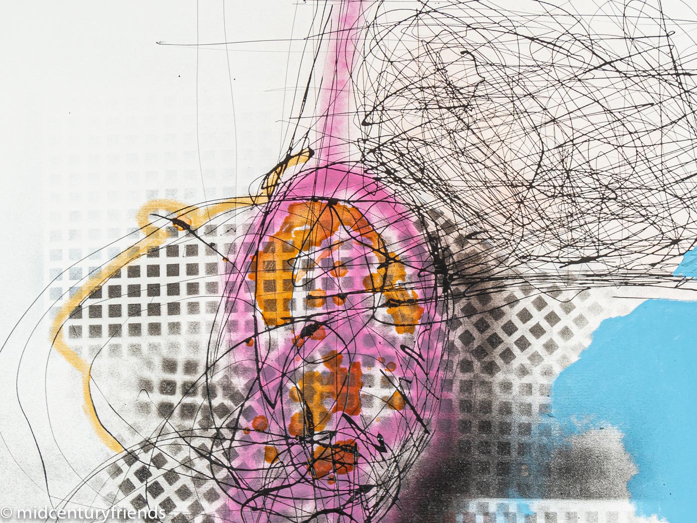 Was geht?, Mischtechnik auf Leinwand, 60 x 90 cm