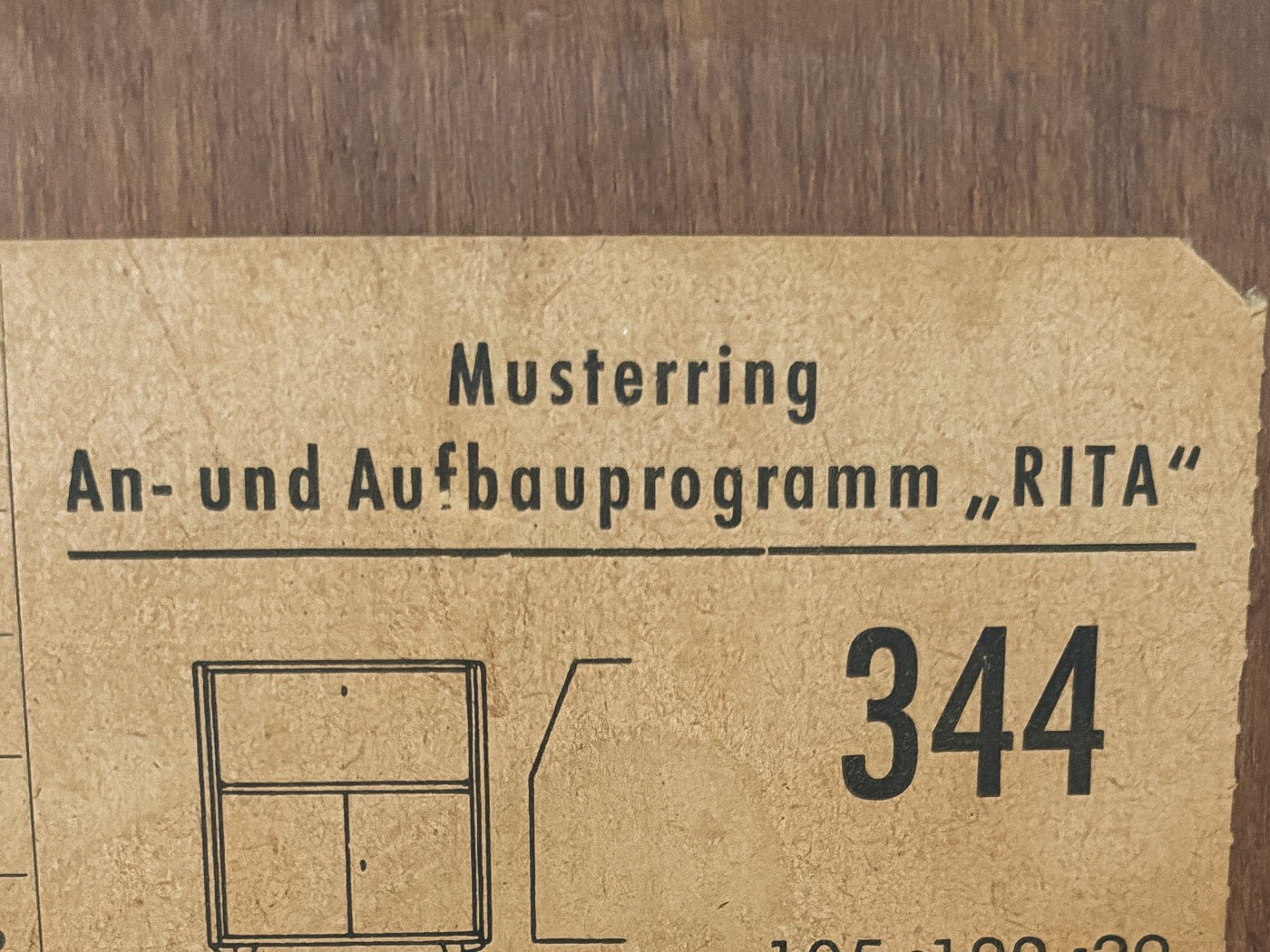 1950er Jahre Sekretär, Musterring - Mid Century Friends - Vintage - Retro - Mid Century
