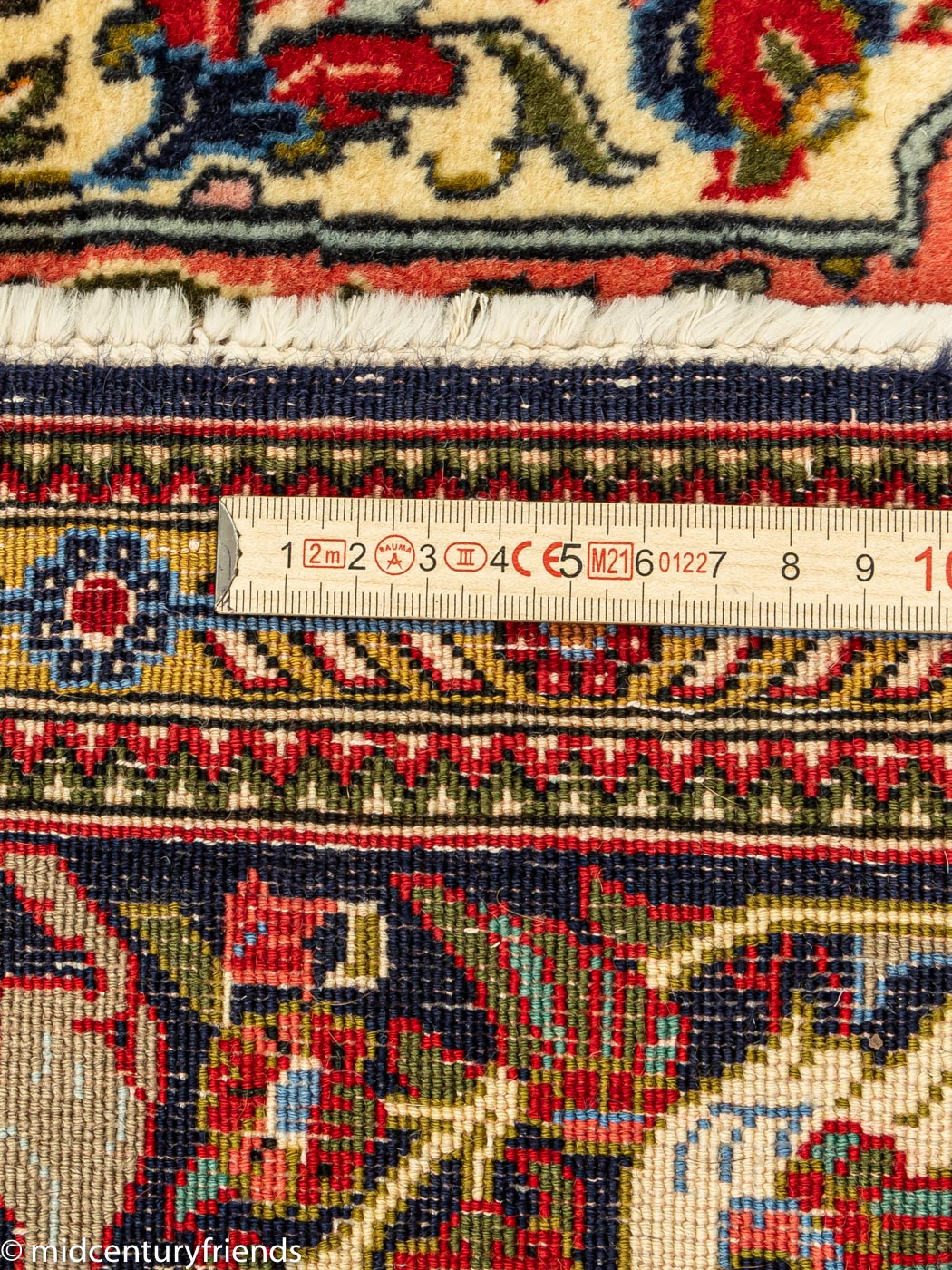 1960er Jahre Ghom Teppich, 105 x 165