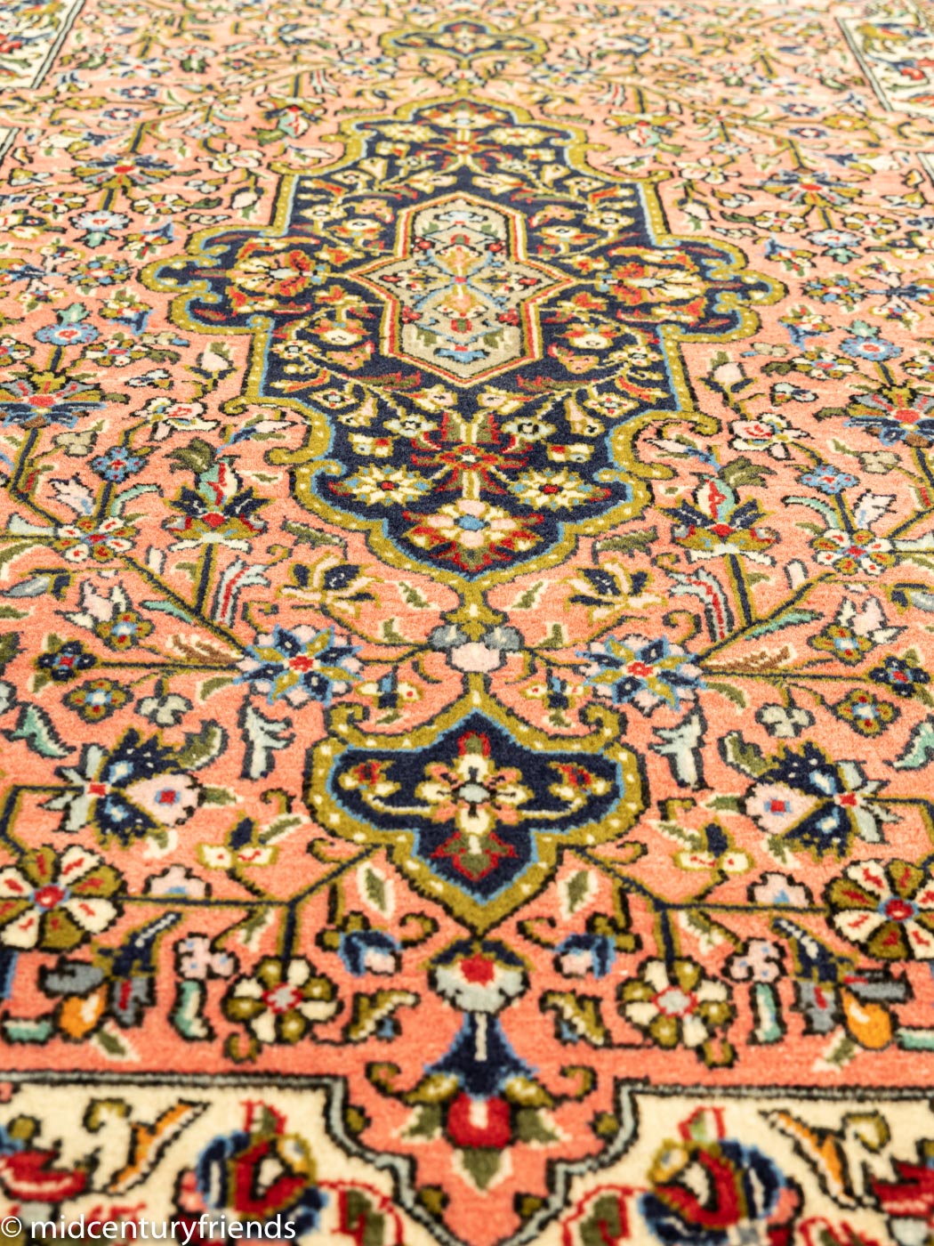 1960er Jahre Ghom Teppich, 105 x 165