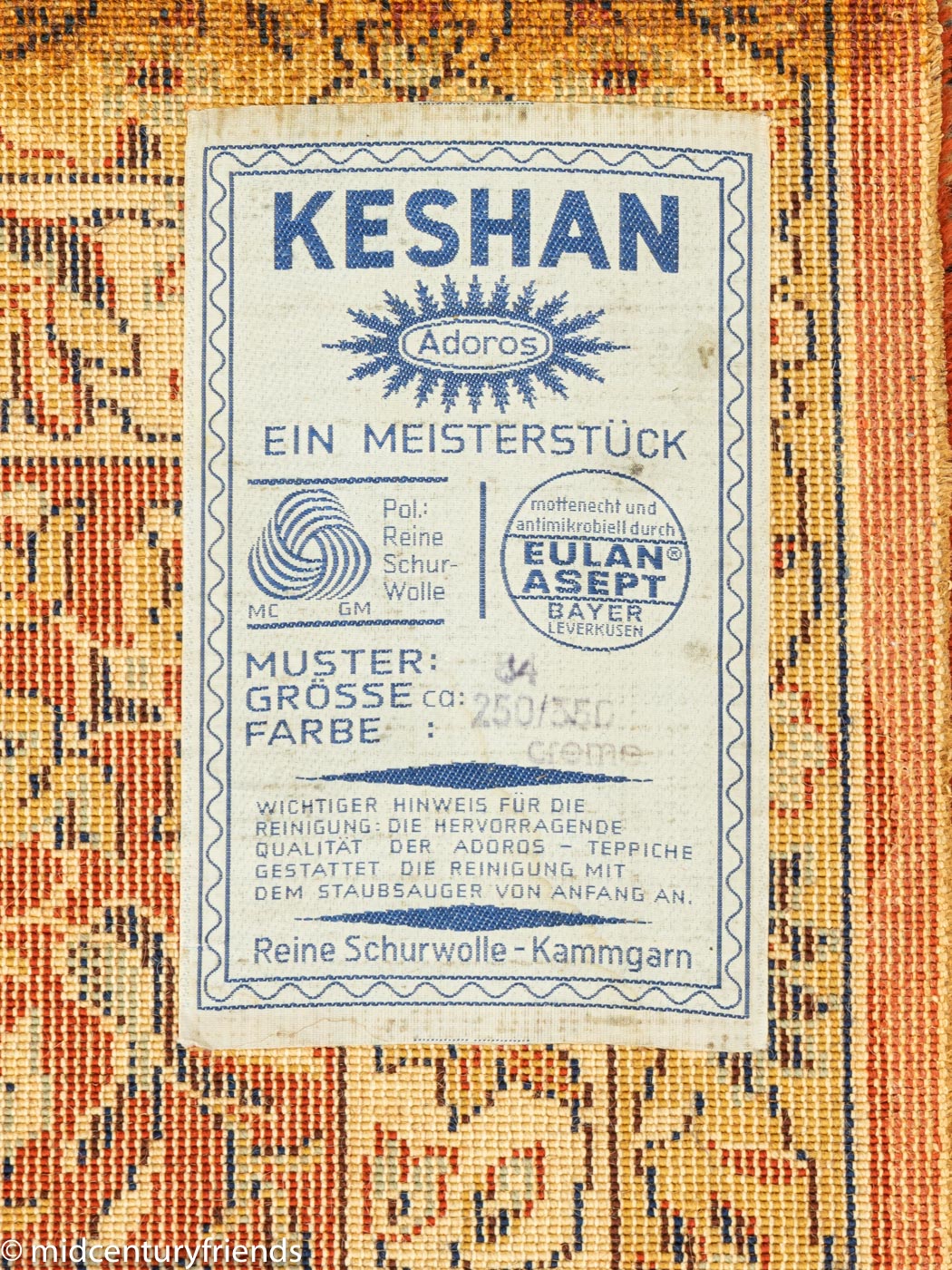 1960er Jahre Teppich, 250 x 345