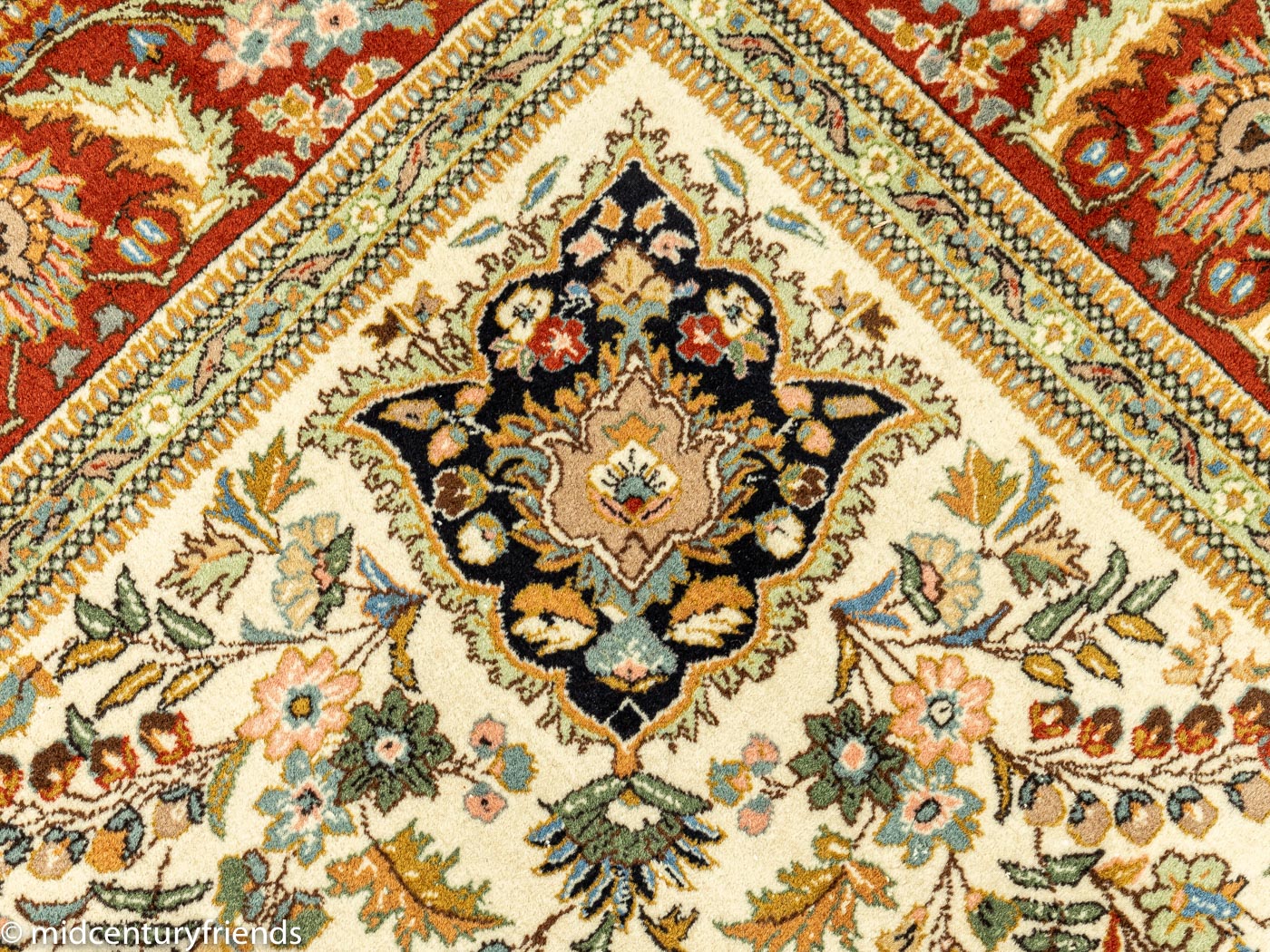 1960er Jahre Kashmar Teppich, 250 x 350