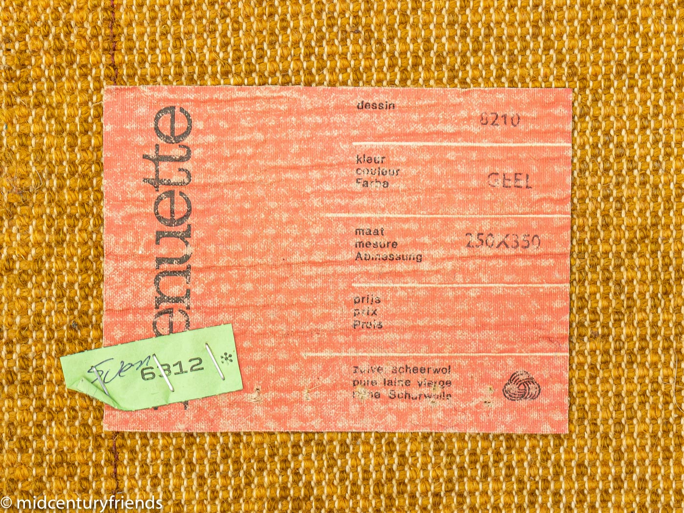 1970er Jahre Menuette Teppich, 250 x 355