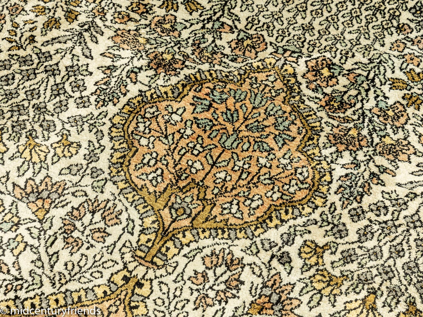 1960er Jahre Kaschmir Teppich, 187 x 276