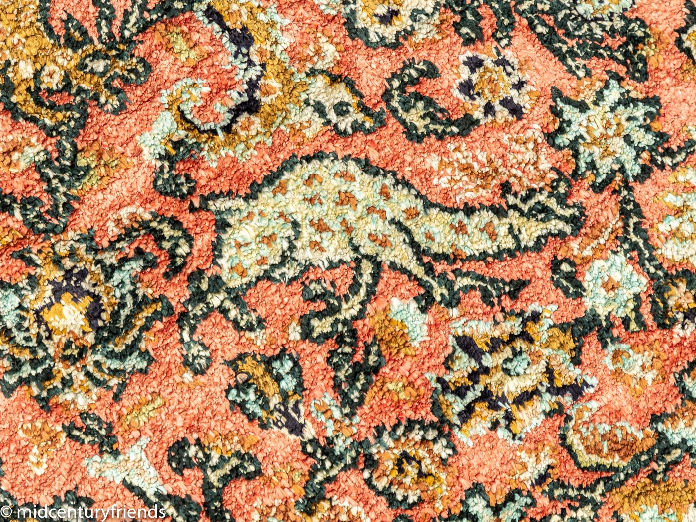 1960er Jahre Ghom Teppich, 110 x 162