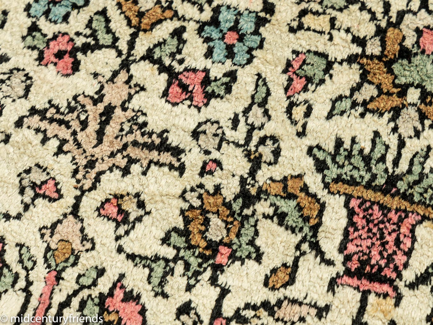 1960er Jahre Kaschmir Teppich, 185 x 195