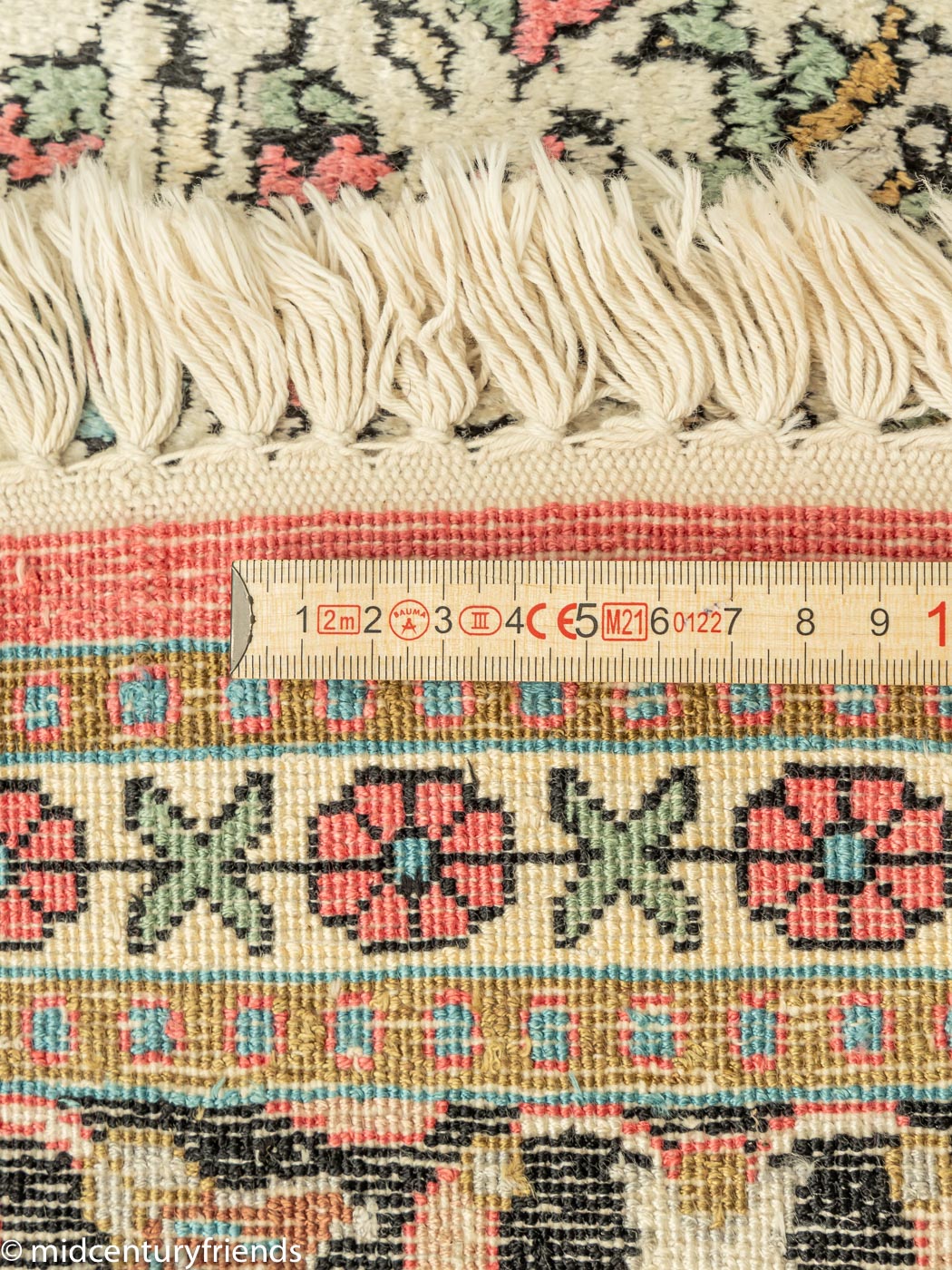 1960er Jahre Kaschmir Teppich, 185 x 195