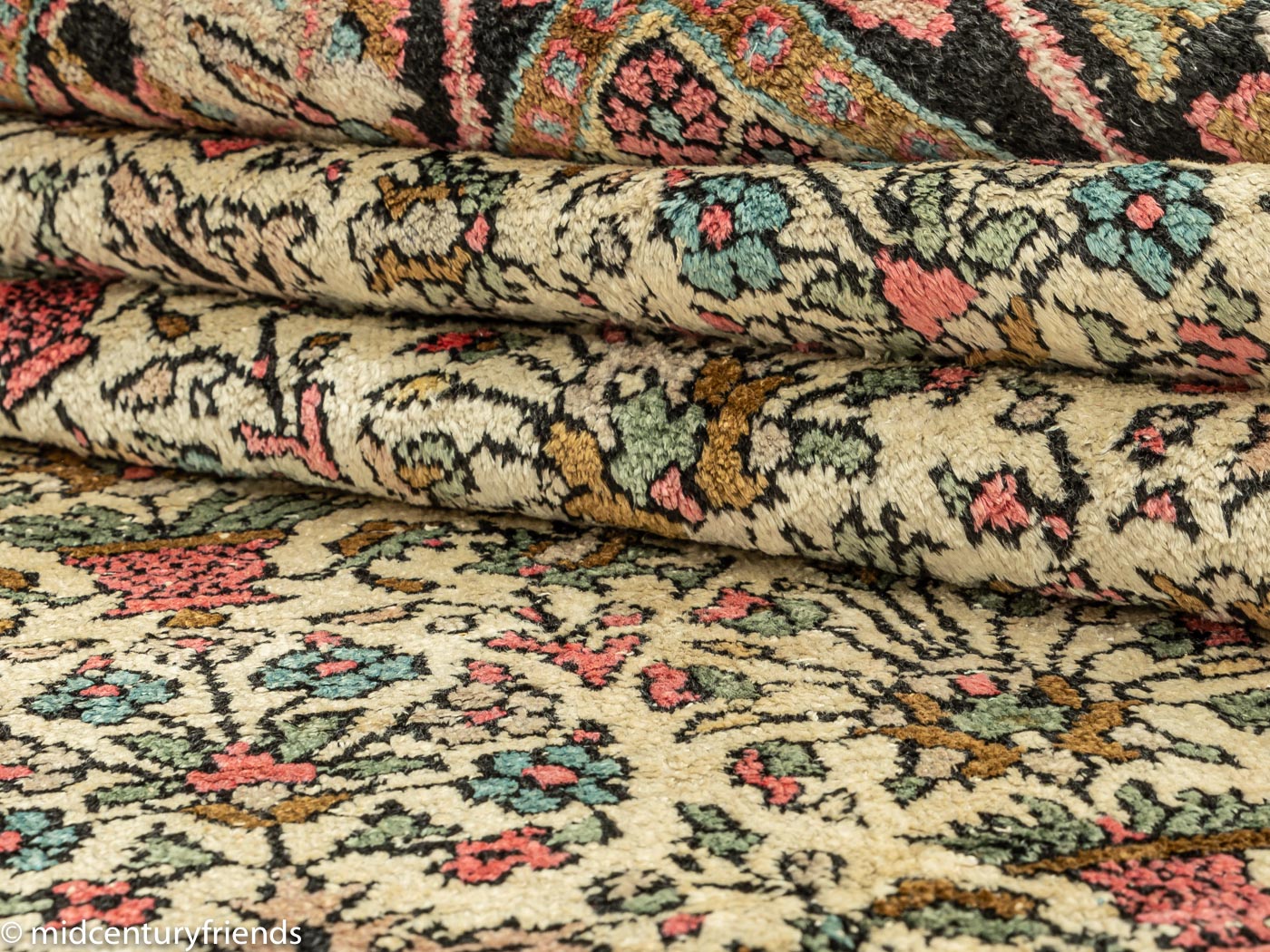 1960er Jahre Kaschmir Teppich, 185 x 195
