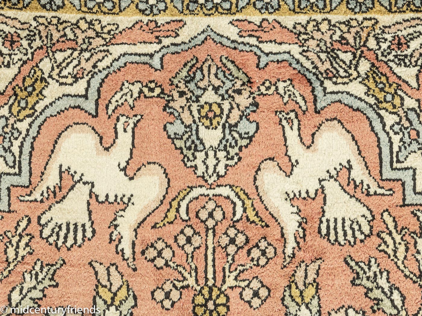 1960er Jahre Kaschmir Teppich, 95 x 170